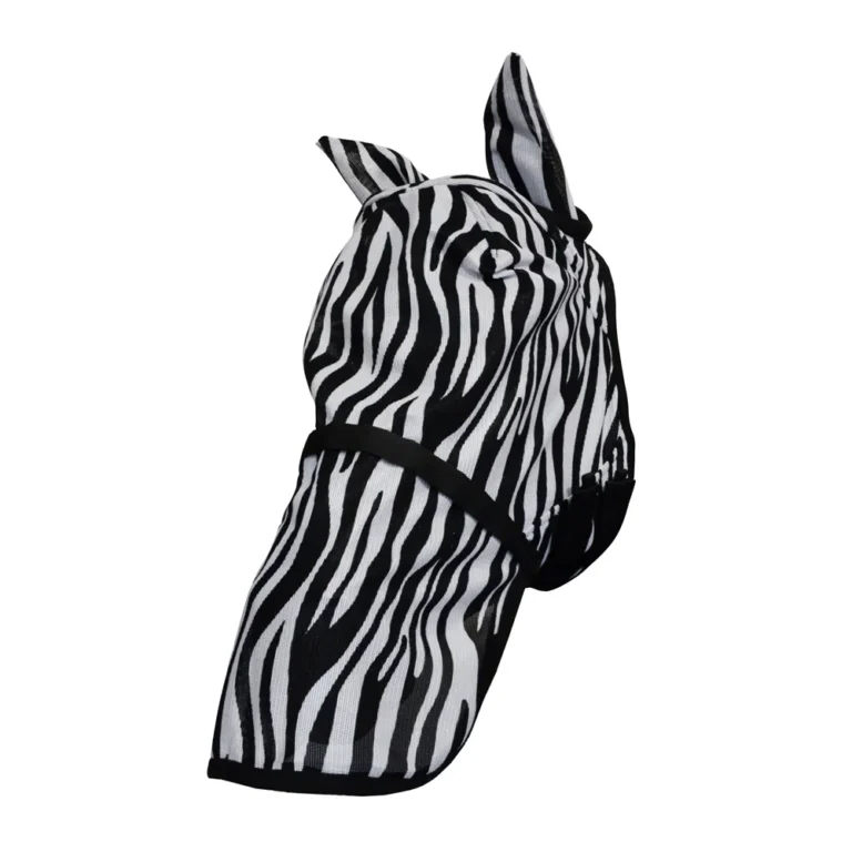 Hy-Zebra-Fly-Mask-with-Ears-and-Detachable-Nose
